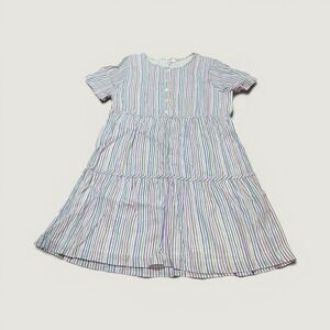 Madewell Summer Striped Cotton Dress Size Small Cottagecore Pastel